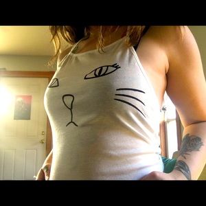 Cat halter top